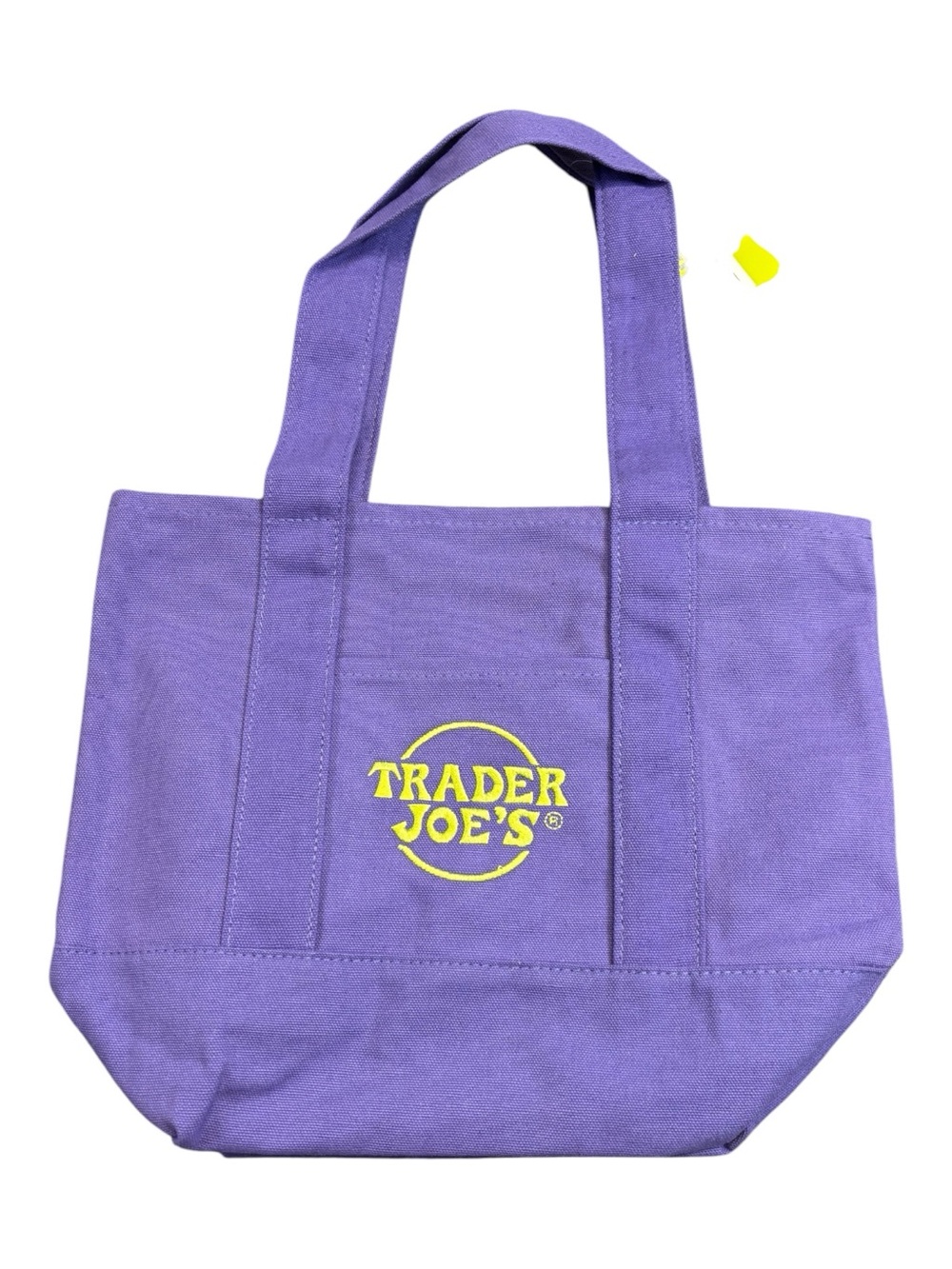 NWT Trader Joe's Purple Mini Canvas Tote Bag Halloween Limited Edition